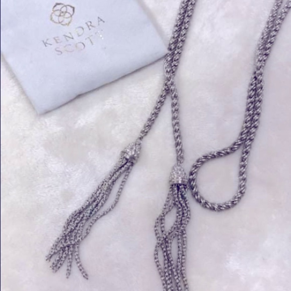 SOLD Kendra Scott silver Jackie necklace